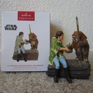 Star Wars Return of the Jedi A Curious Encounter on Endor 2023 Hallmark ornament